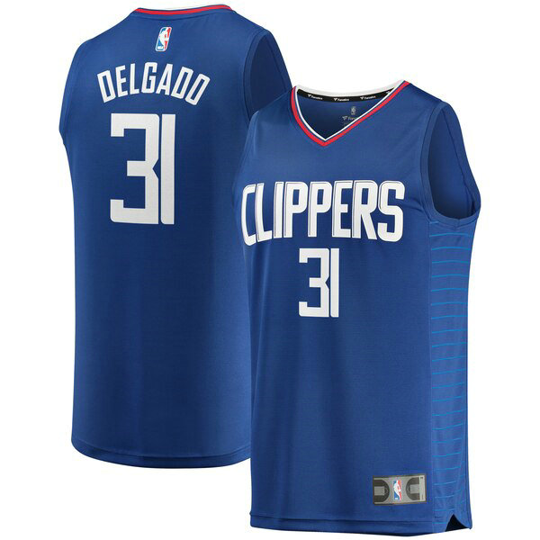 Maillot nba Los Angeles Clippers Icon Edition Homme Angel Delgado 31 Bleu